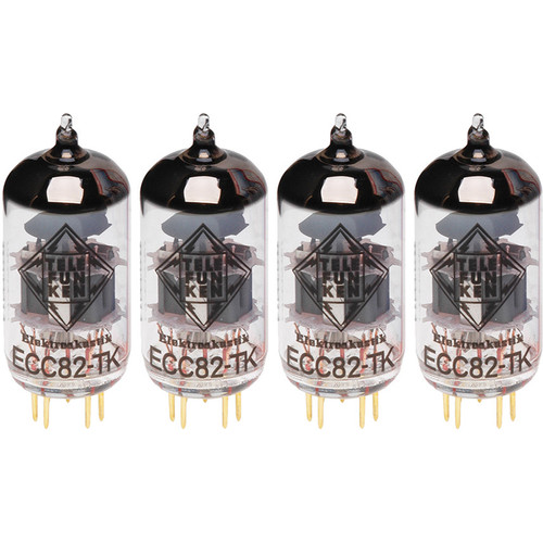 Telefunken ECC82-TK/12AU7 Black Diamond Series Vacuum Tubes (Matched Set of 4)