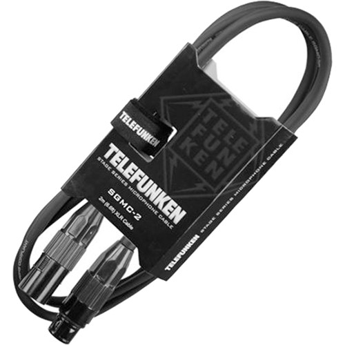 Telefunken SGMC-2 Stage Series Microphone Cable with Straight XLR Connectors (6.6')