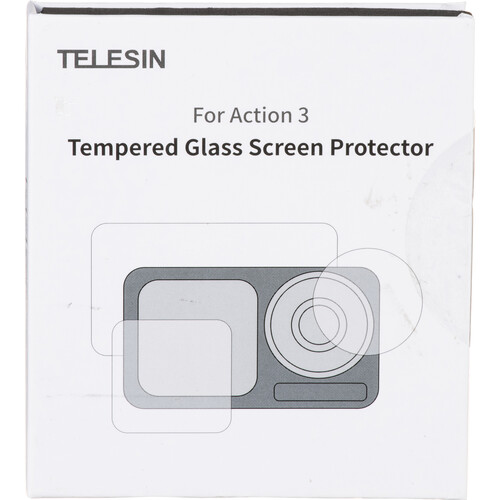 TELESIN Tempered Protective Film Set for DJI Action 3 Camera