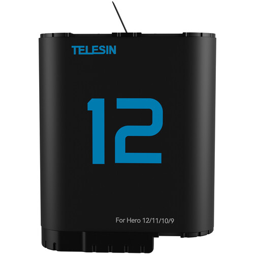 TELESIN Fully Decoded Battery for GoPro HERO12/11/10/9