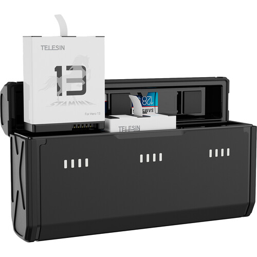 TELESIN Stamina Kit with 2 Batteries and Pocket 3-Slot Charger (1950mAh)