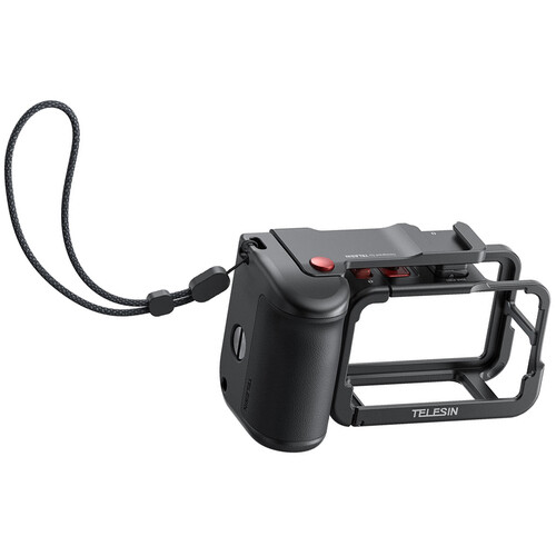 TELESIN Aluminum Street Photography Grip & Cage Kit for DJI Action 3/4/5 Pro