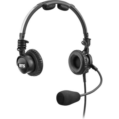 Telex/RTS LH-302 Lightweight RTS Double-Sided Broadcast Headset (XLR 4-Pin Female Connector Dynamic Microphone)
