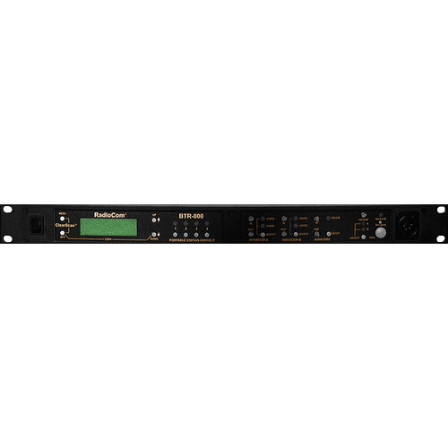 Telex/RTS BTR-800 2-Channel UHF Base Station with A5F Headset Jack (HE: 500 to 518 MHz Transmit / 590 to 608 MHz Receive)