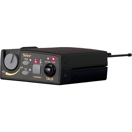 Telex/RTS TR-800 2-Channel Beltpack Transceiver with 4M Connector (B3: 653 to 663 MHz Transmit / 536 to 554 MHz Receive)
