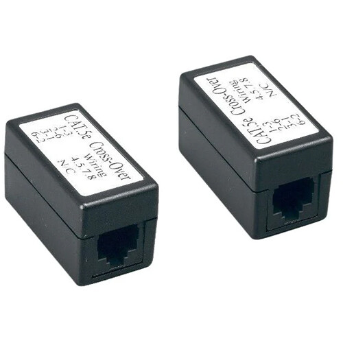 Tera Grand CAT5e Cross Over Inline Coupler (Black)
