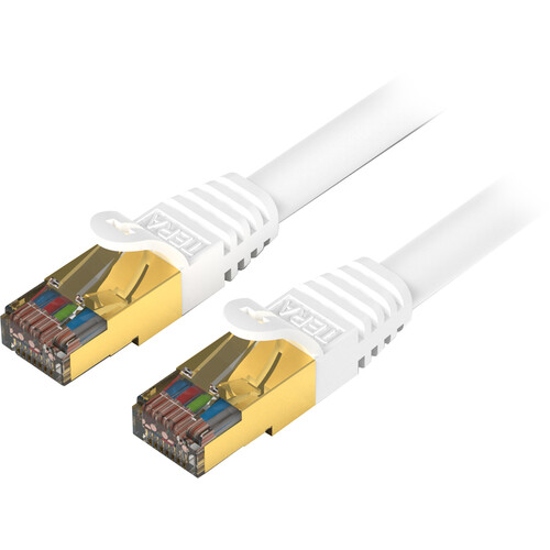 Tera Grand Premium Cat 7 Double-Shielded 10Gb 600 MHz Cable (White 14')