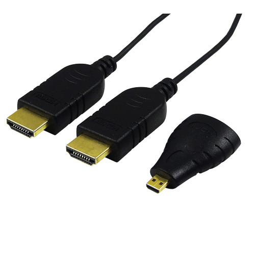 Tera Grand Active Ultra-Slim High-Speed HDMI Cable with Ethernet and Micro-HDMI Adapter (8')