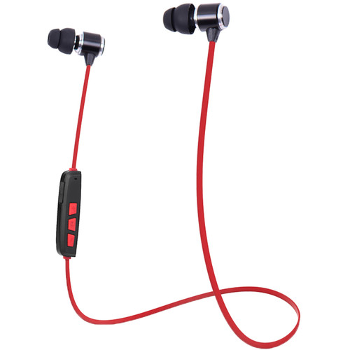 Tera Grand Bluetooth 4.1 Wireless Sport In-Ear Headphones (Black/Red)