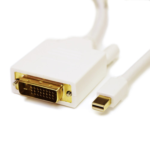 Tera Grand Mini DisplayPort Male to DVI Male Cable (10' White)