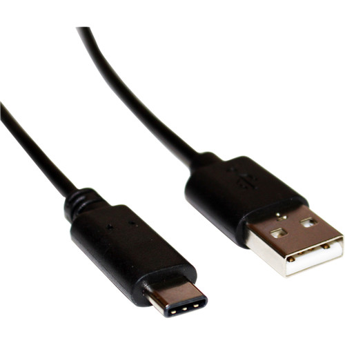 Tera Grand USB 2.0 Type-C Male to Type-A Male Cable (6' Black)