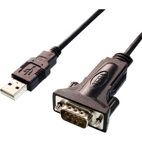Tera Grand USB 2.0 Type-A to RS-232 Serial DB9 Male Adapter Cable (10')