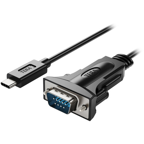 Tera Grand USB-C to RS232 Serial DB9 Adapter Cable (3')