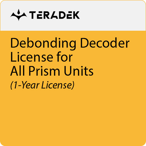 Teradek Debonding Decoder License for All Prism Units (Perpetual License 1 Stream)