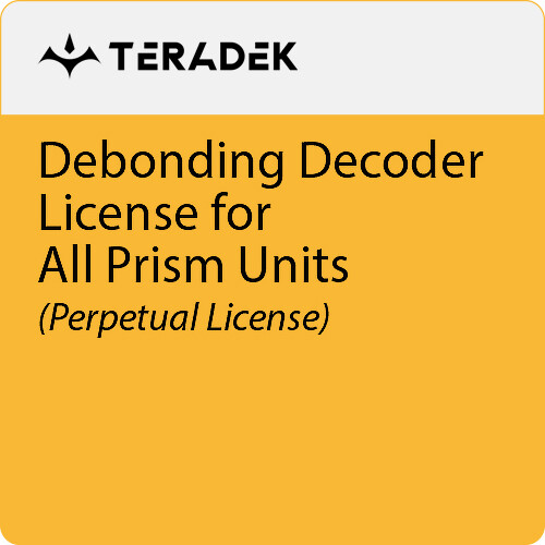 Teradek Debonding Decoder License for All Prism Units (Perpetual License 5 Streams)