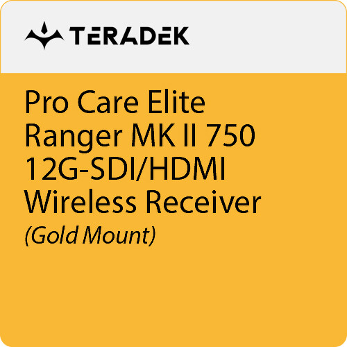 Teradek Pro Care Elite Annual Subscription for Ranger MK II 750 Receiver (Gold Mount)