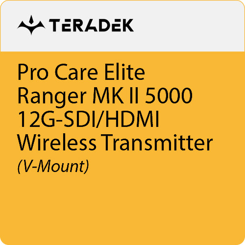 Teradek Pro Care Elite Annual Subscription for Ranger MK II 5000 Transmitter (V-Mount)