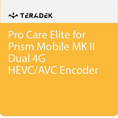 Teradek Pro Care Elite Annual Subscription for Prism Mobile Mk II Dual 4G HEVC/AVC Encoder (No Mount)