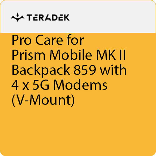 Teradek Pro Care for Prism Mobile Backpack Mk II 4G with 4 x 5G Modems (V-Mount)