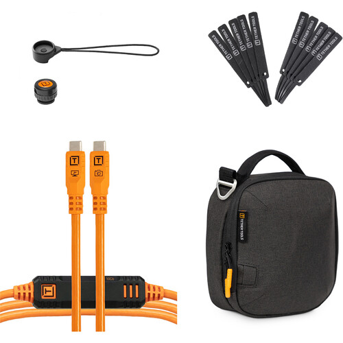 Tether Tools TetherPro Optima 10G Starter Tethering Kit (15' High-Visibility Orange)