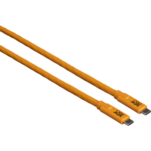 Tether Tools TetherPro USB Type-C Male to USB Type-C Male Cable (3' Orange)