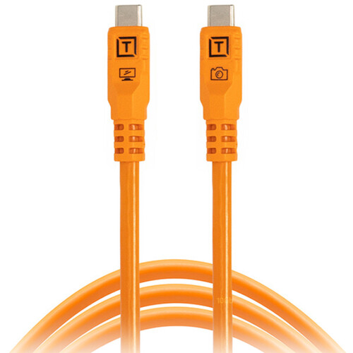 Tether Tools TetherPro Optima USB-C Cable (6' High-Visibility Orange)