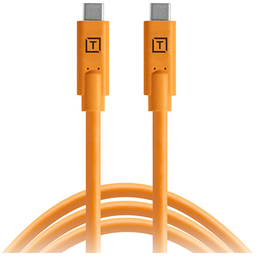 Tether Tools TetherPro USB Type-C Male to USB Type-C Male Cable (10' Orange)