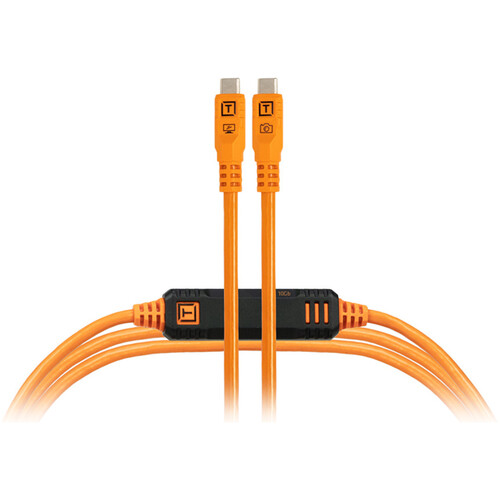 Tether Tools TetherPro Optima USB-C Cable (15' High-Visibility Orange)