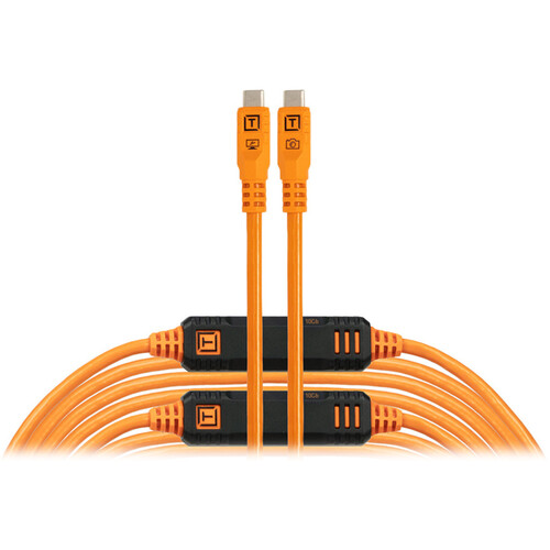 Tether Tools TetherPro Optima USB-C Cable (31' High-Visibility Orange)