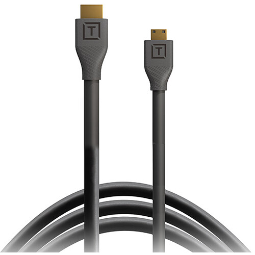 Tether Tools TetherPro Mini-HDMI to HDMI Cable with Ethernet (Black 3')