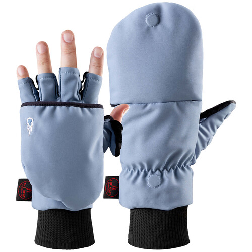 The Heat Company Heat 2 Softshell Mitten Gloves (Size 7 Alpine Blue)