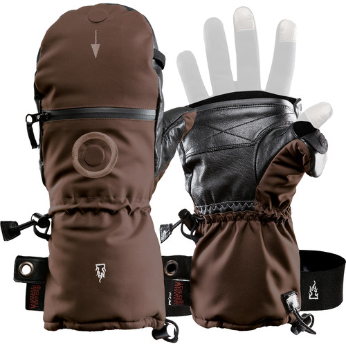 The Heat Company SHELL Mittens (Size 6 Brown)