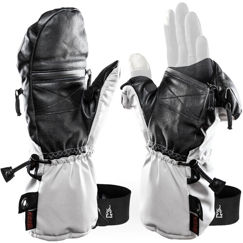 The Heat Company Shell Mittens (Size 8-9 White)