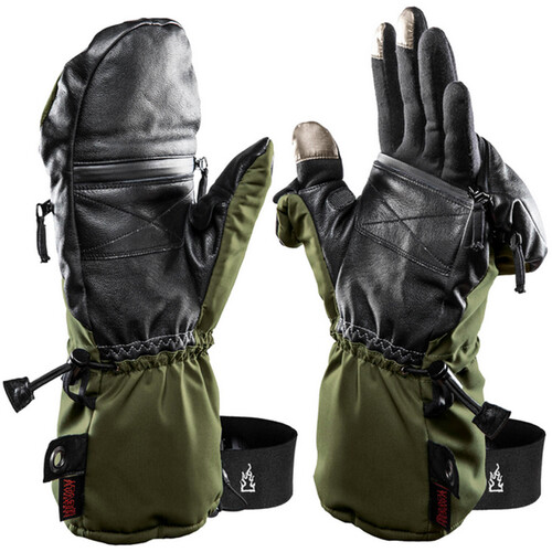 The Heat Company Heat 3 Smart Mittens/Gloves (Size 9 Dark Army Green)