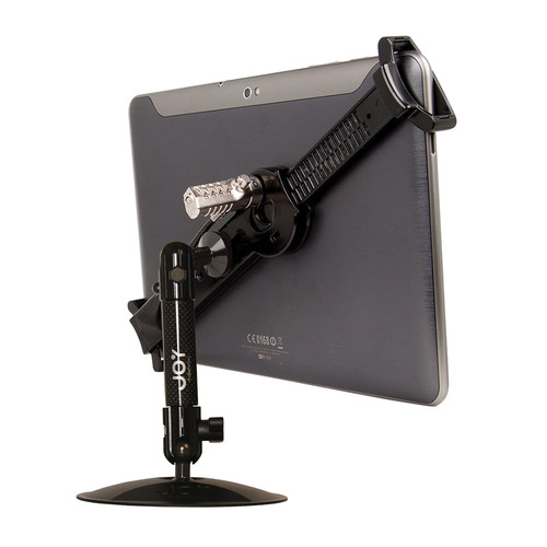 The Joy Factory LockDown Universal Desk/Countertop Carbon Fiber Stand with Combination Lock for 7-10.1
