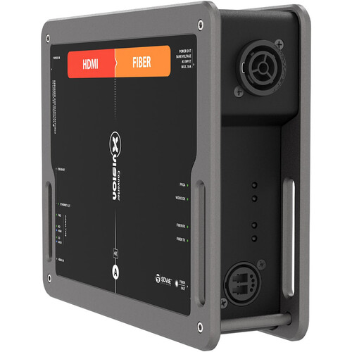Theatrixx Technologies HDMI 2.0 to Fiber xVision Converter with GbE PC TRUE1 In/Thru (Multimode OpticalCON QUAD)