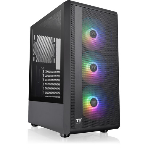Thermaltake S200 Plus TG ARGB Mid-Tower Chassis (Black)