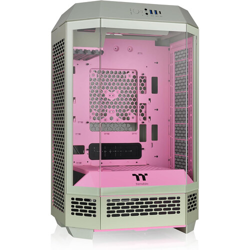 Thermaltake The Tower 300 Micro Tower Micro-ATX Computer Chassis (Matcha Plum)