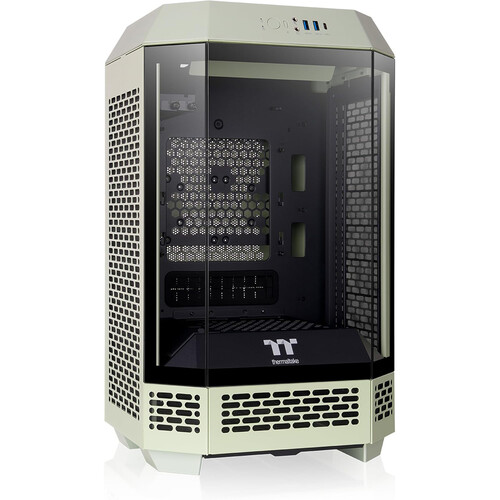 Thermaltake The Tower 250 Mini Tower Mini-ITX Computer Chassis (Matcha Green)