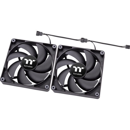 Thermaltake CT120 PC Cooling Fan (Black 2-Pack)