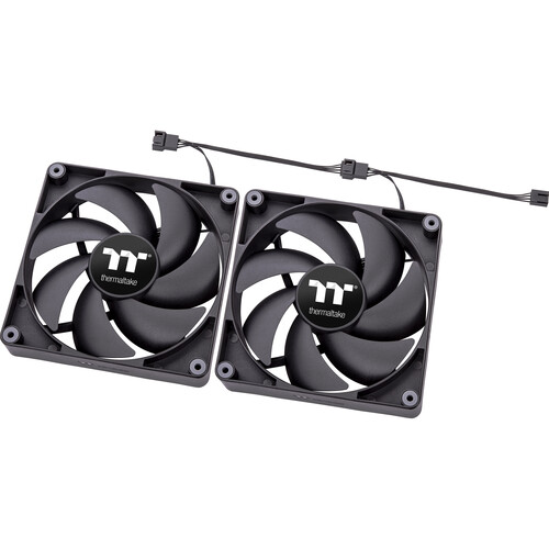 Thermaltake CT140 PC Cooling Fan (Black 2-Pack)