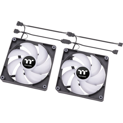 Thermaltake CT120 PC Cooling Fan with ARGB (Black 2-Pack)