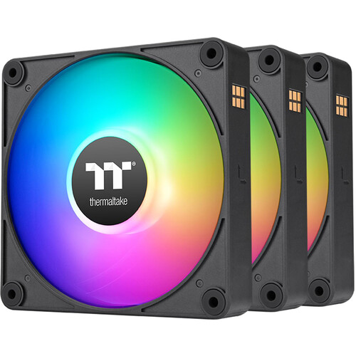 Thermaltake CT140 EX ARGB Sync PC 140mm Cooling Fan (3-Fan Pack Black)