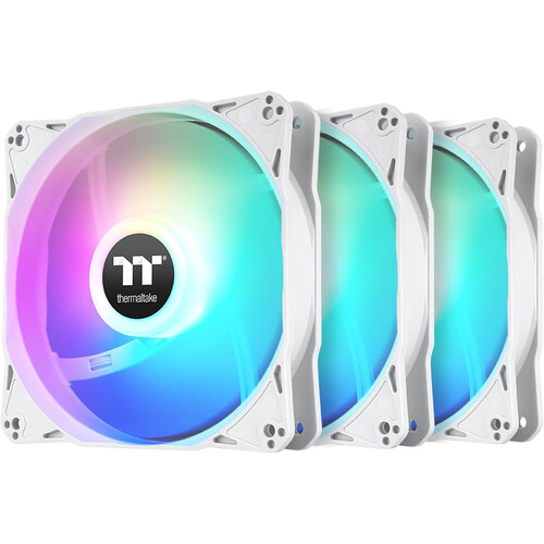 Thermaltake LE120 ARGB Sync PC Cooling Fan (3-Fan Pack White)