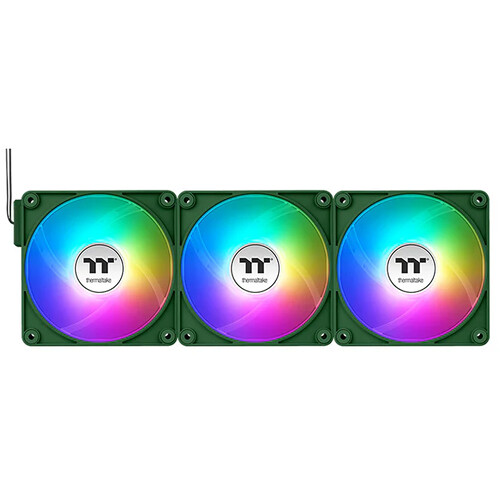 Thermaltake CT120 EX ARGB Sync PC 120mm Cooling Fan (3-Fan Pack Racing Green)