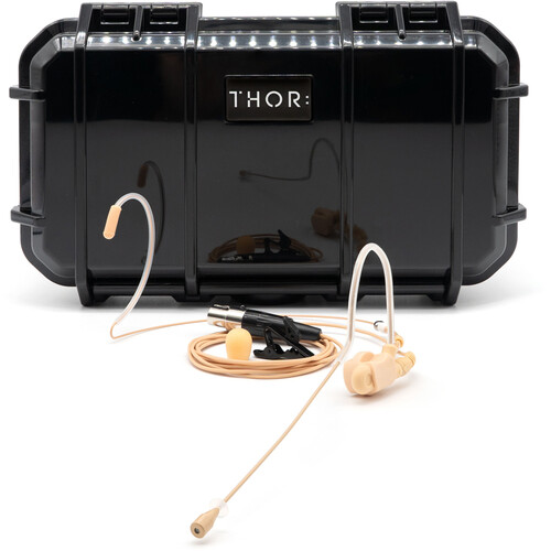THOR AV Hammer SE-11 Omnidirectional Headset Microphone with 115mm Boom and TA3F Connector (Tan)