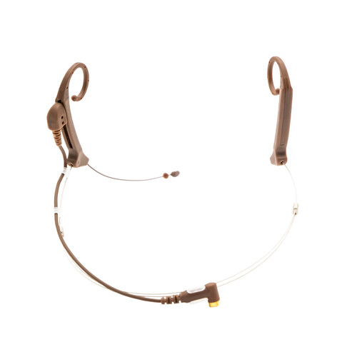 THOR AV Shadow SH20 Dual-Ear Headset Microphone with Locking 3.5mm Connector (Brown)