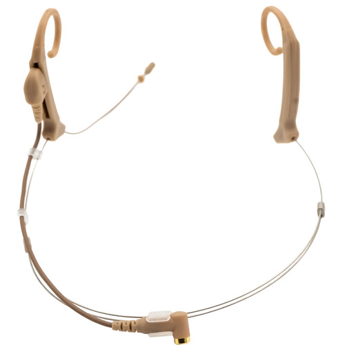 THOR AV Shadow SH20 Dual-Ear Headset Microphone with Locking 3.5mm Connector (Tan)