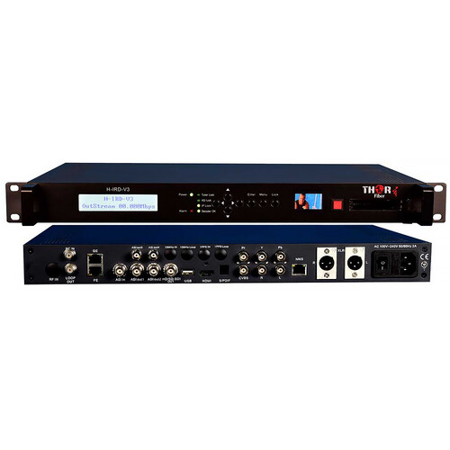 Thor ATSC Broadcast IRD System for 8VSB/DVB-ASI/IP to 3G-SDI/HDMI/YPbPr/CVBS Out