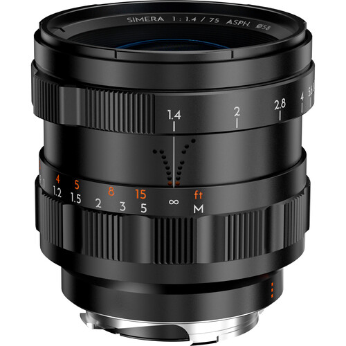Thypoch Simera 75mm f/1.4 ASPH Lens (Leica M Black)